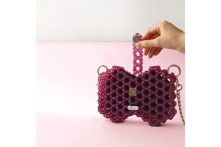 کیف مرواریدی دست ساز مجلسی