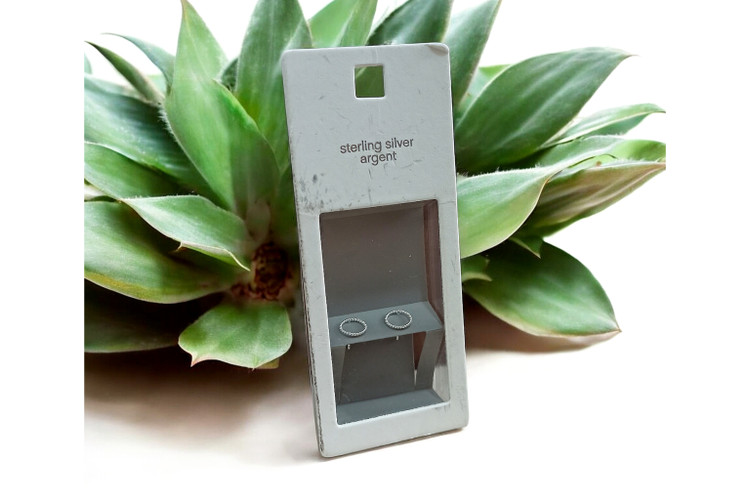 گوشواره میخی نقره