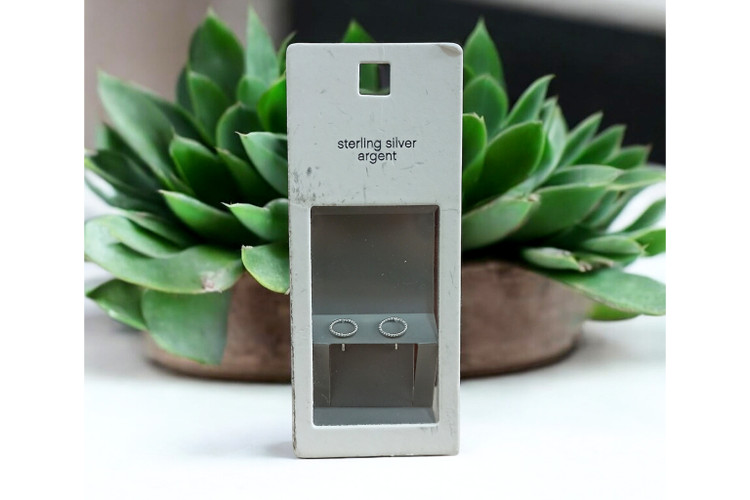 گوشواره میخی نقره