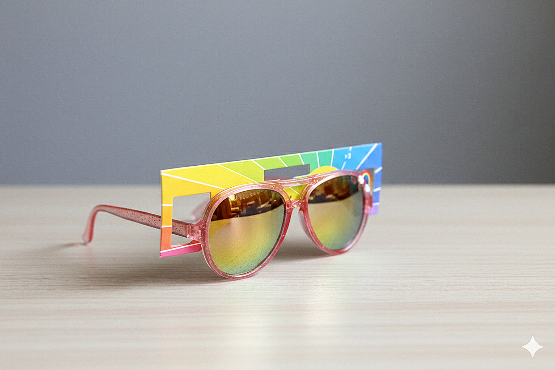 عینک آفتابی original بچه گانه مدل رنگین کمان _ سبک و مقاوم