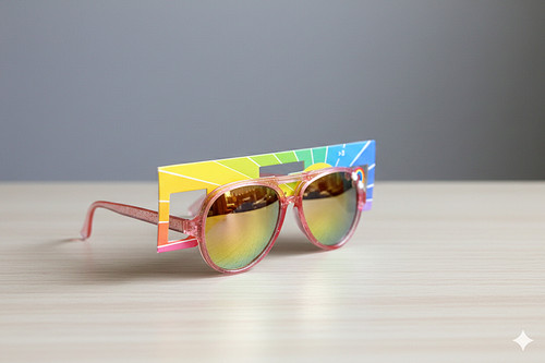عینک آفتابی original بچه گانه مدل رنگین کمان _ سبک و مقاوم