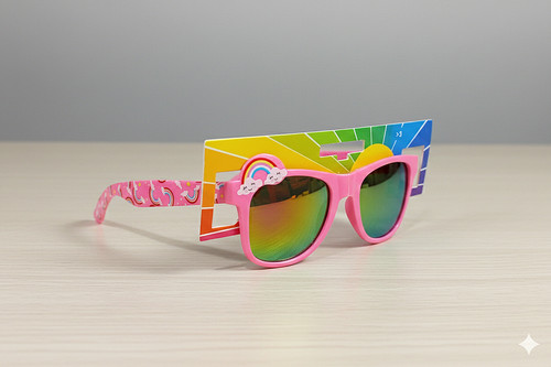 عینک آفتابی original بچه گانه مدل رنگین کمان _ سبک و مقاوم